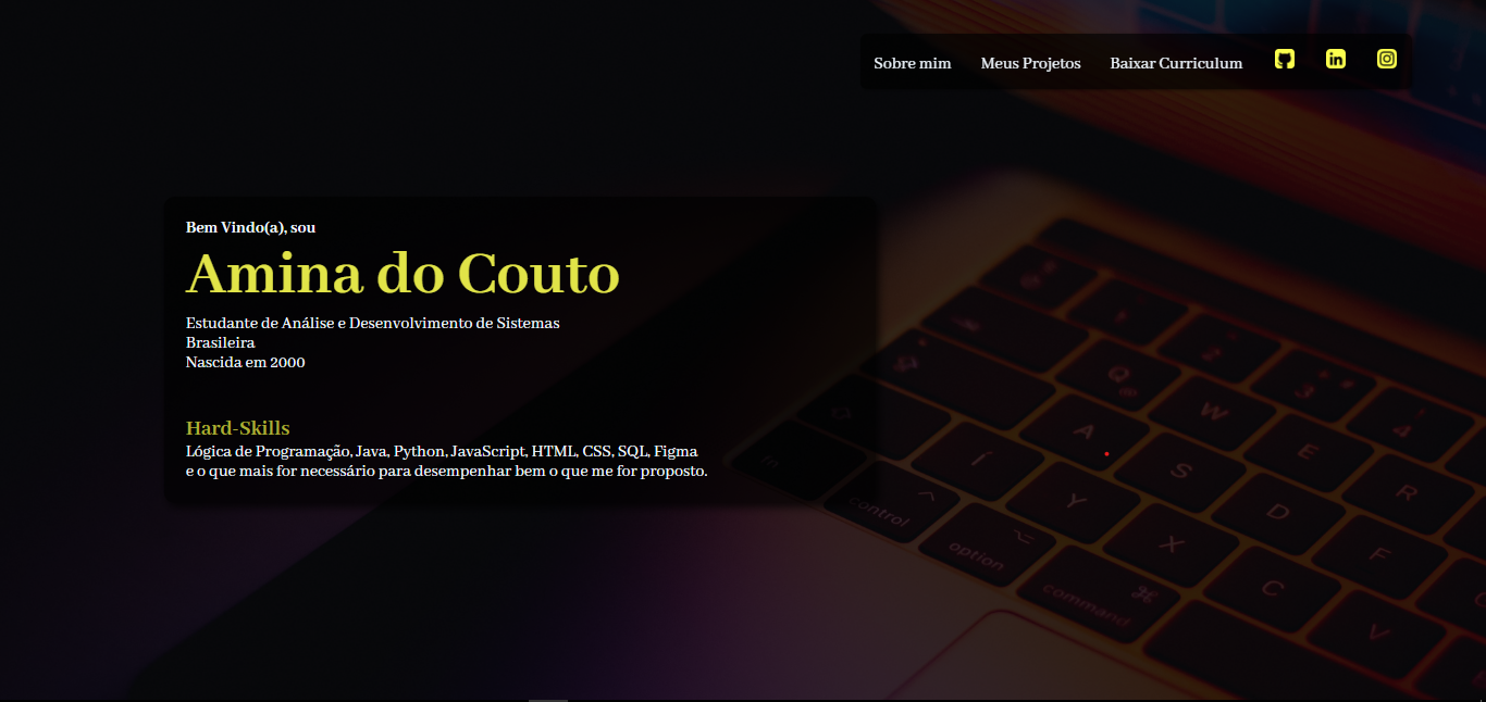 link para acessar o portfólio